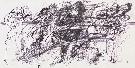 abstract ink drawing
