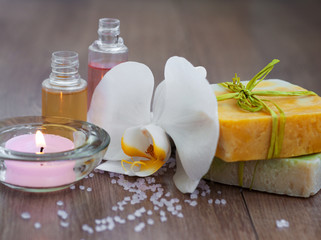 Fototapeta na wymiar Natural Herbal Soap