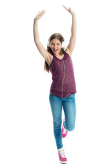 Teenager mit Kopfhörer