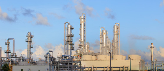 refinery factory plant in heavy industry estate