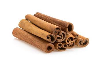 cinnamon stick on white