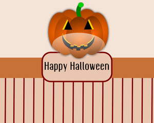 Vector background with halloween pumkin