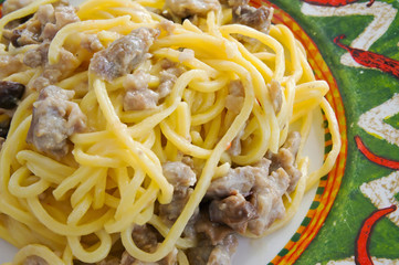 Tonnarelli italian pasta