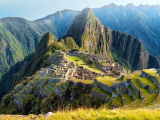 Deurstickers Machu Picchu sunrise