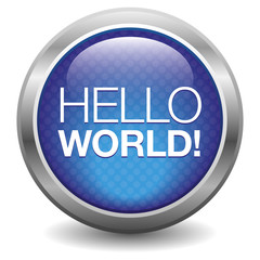 Blue Hello World button