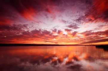 Fotobehang majestic sunset over water © Jess_Ivanova