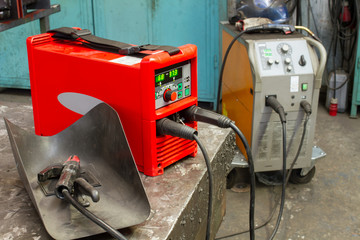 red welding machine