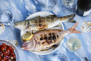 Grilled Fish at a barbeque