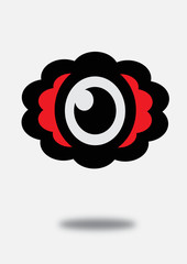 Eye icon character design