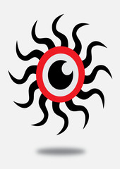 Eye icon character design