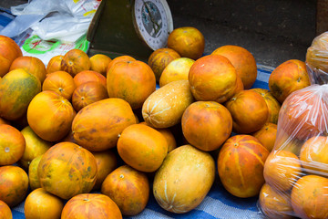 Cantaloupe in the Thai market