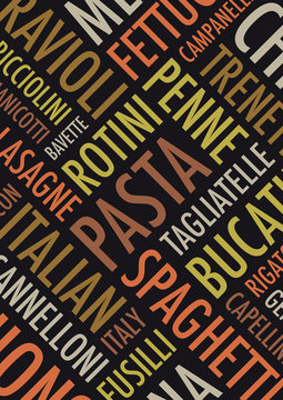an a4 pasta background