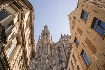 Plexiglas foto achterwand Antwerpen Kathedrale (Onze Lieve Vrouwekathedraal) © Frank Seifert