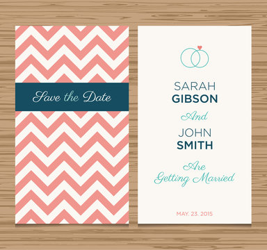 wedding card invitation, pattern vector design