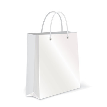Empty Shopping Bag isolated. Vector illustration