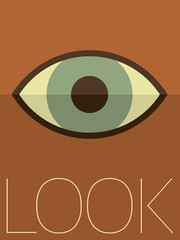 Vector Minimal Design - Looking Eye