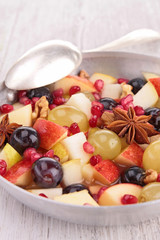 autumn fruits with star anise