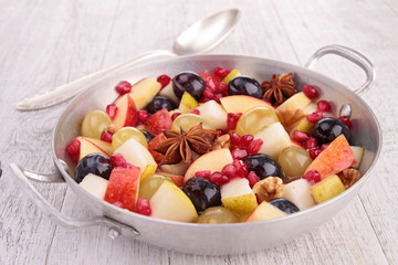autumn fruits with star anise