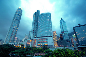 Fototapeta na wymiar Hong Kong skylines