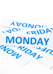 Monday word texture