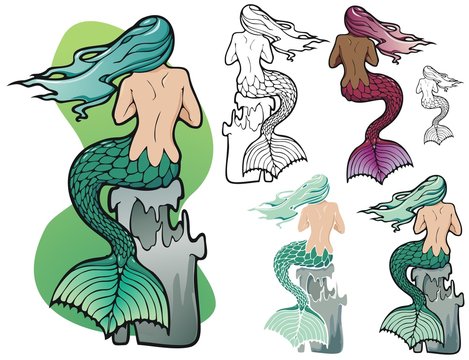 Fantasy Mermaid With Variations