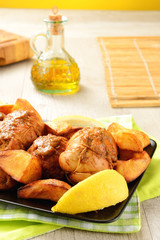 Involtini con patate al forno