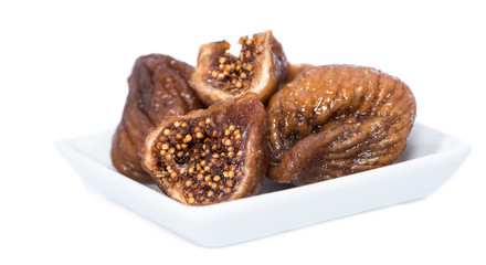 Dried Figs isolated on white