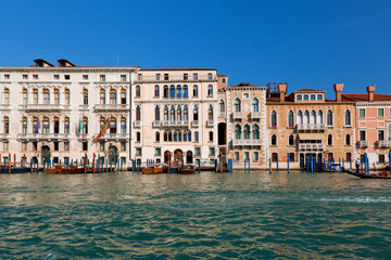 Fototapeta na wymiar Venice, Grand Canal view, Italy. Sunny day