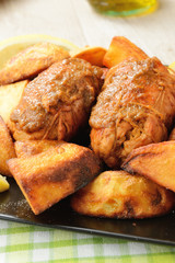 Involtini con patate al forno