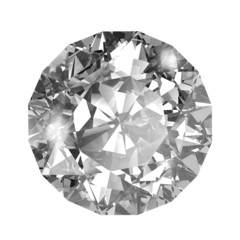Diamond on white