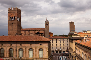 Fototapeta na wymiar View from Basilica di San Petronia, Bologna