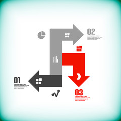 Modern arrow business abstract design template