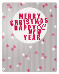 Vector vintage retro christmas label