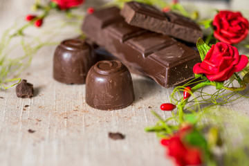 Closeup chocolate