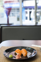 Sushi in sushi bar
