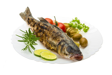 Roasted seabass