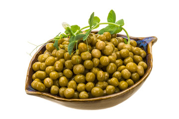 Marinated green peas