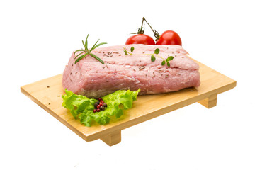 Raw pork meat