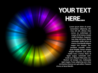 abstract rainbow circle background