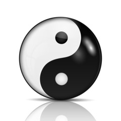 Ying yang symbol of harmony and balance.vector