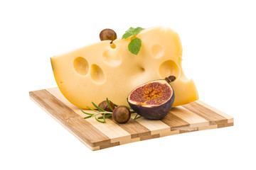 Maasdam cheese with fig