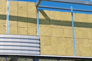 isolation d'un bâtiment en construction
