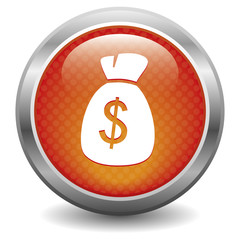 Red dollar button