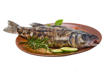 Roasted seabass