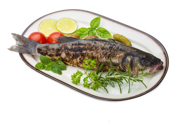 Roasted seabass