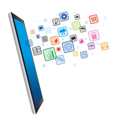 Tablet pc and icons business