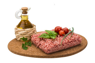 Stuffed raw meat