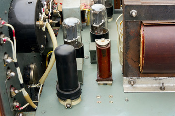 Vacuum tubes in old device