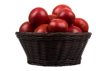 basket with tomatoes
