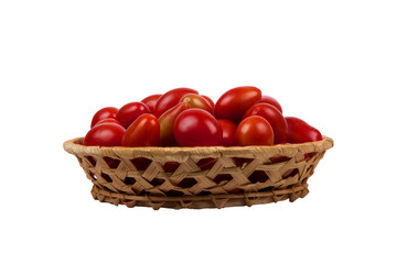 basket with tomatoes